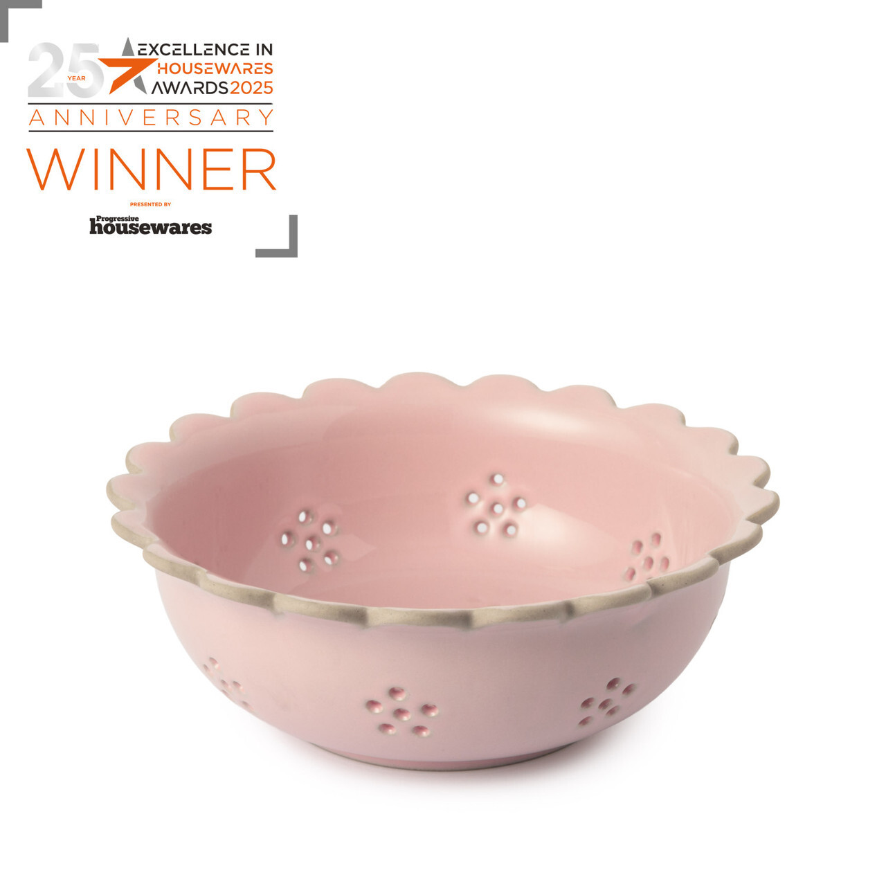 Jamie Oliver Big Love Beautiful Berry Bowl, 20cm, Pink, Stoneware