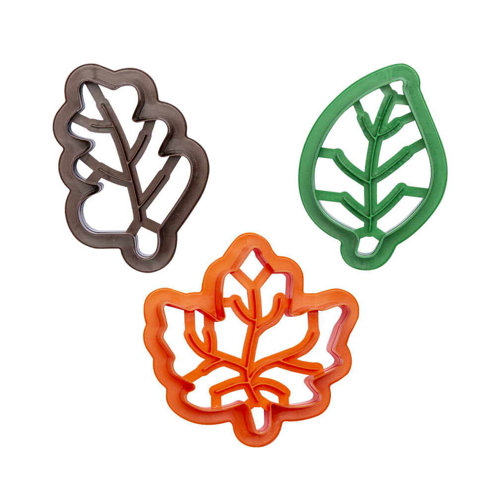 Decora Koekjes uitstekers Herfstbladeren set/3