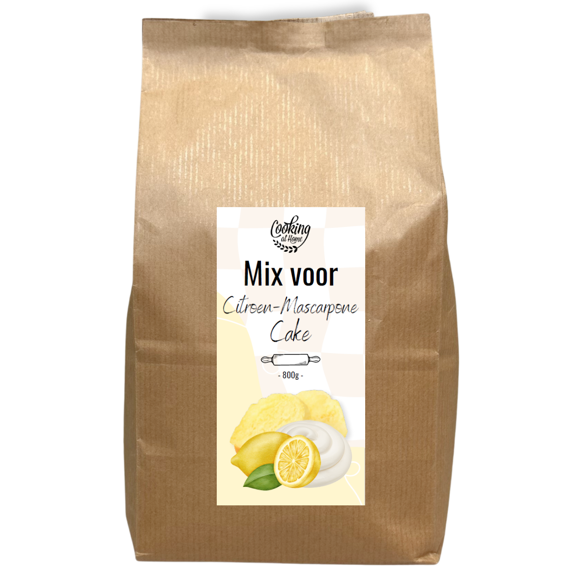 Citroen-Mascarpone cakemix 800 gram (CaH)