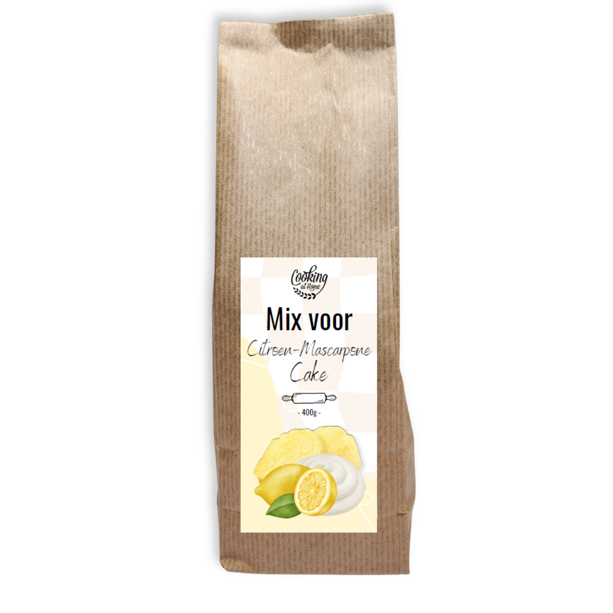 Citroen-Mascarpone cakemix 400 gram (CaH)