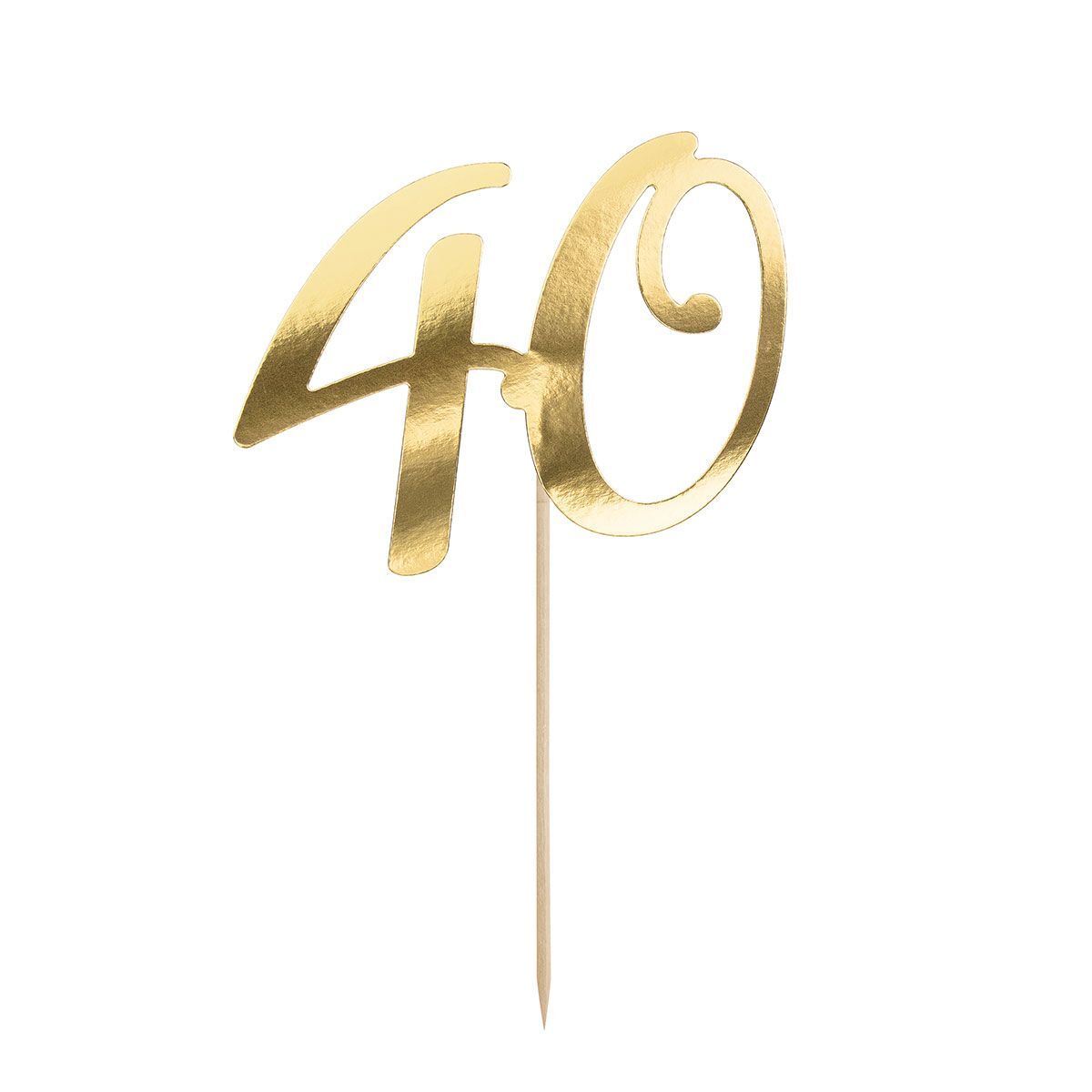 Taarttopper 40 - Goud**