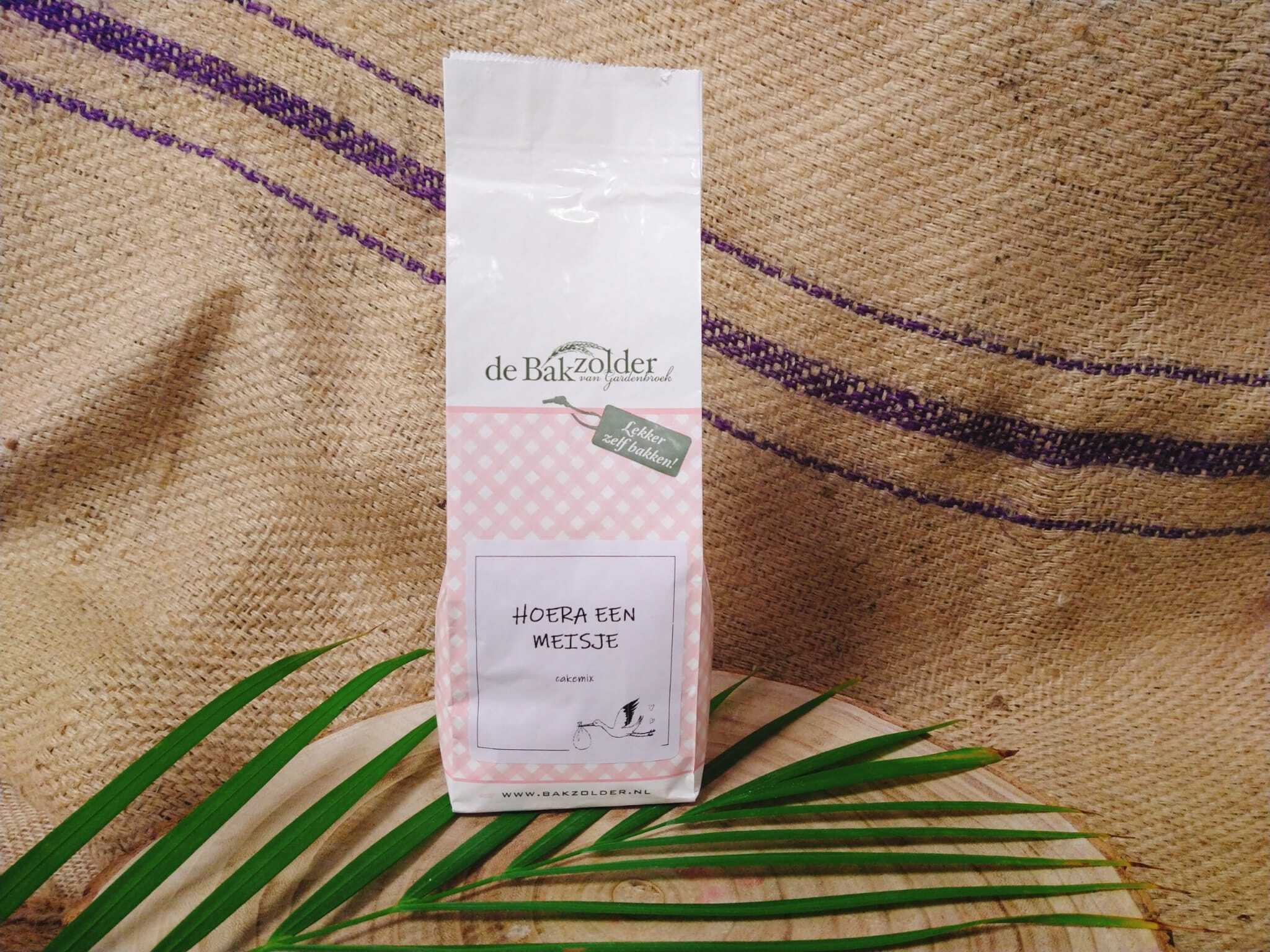 Hoera een meisje cakemix 400 gram