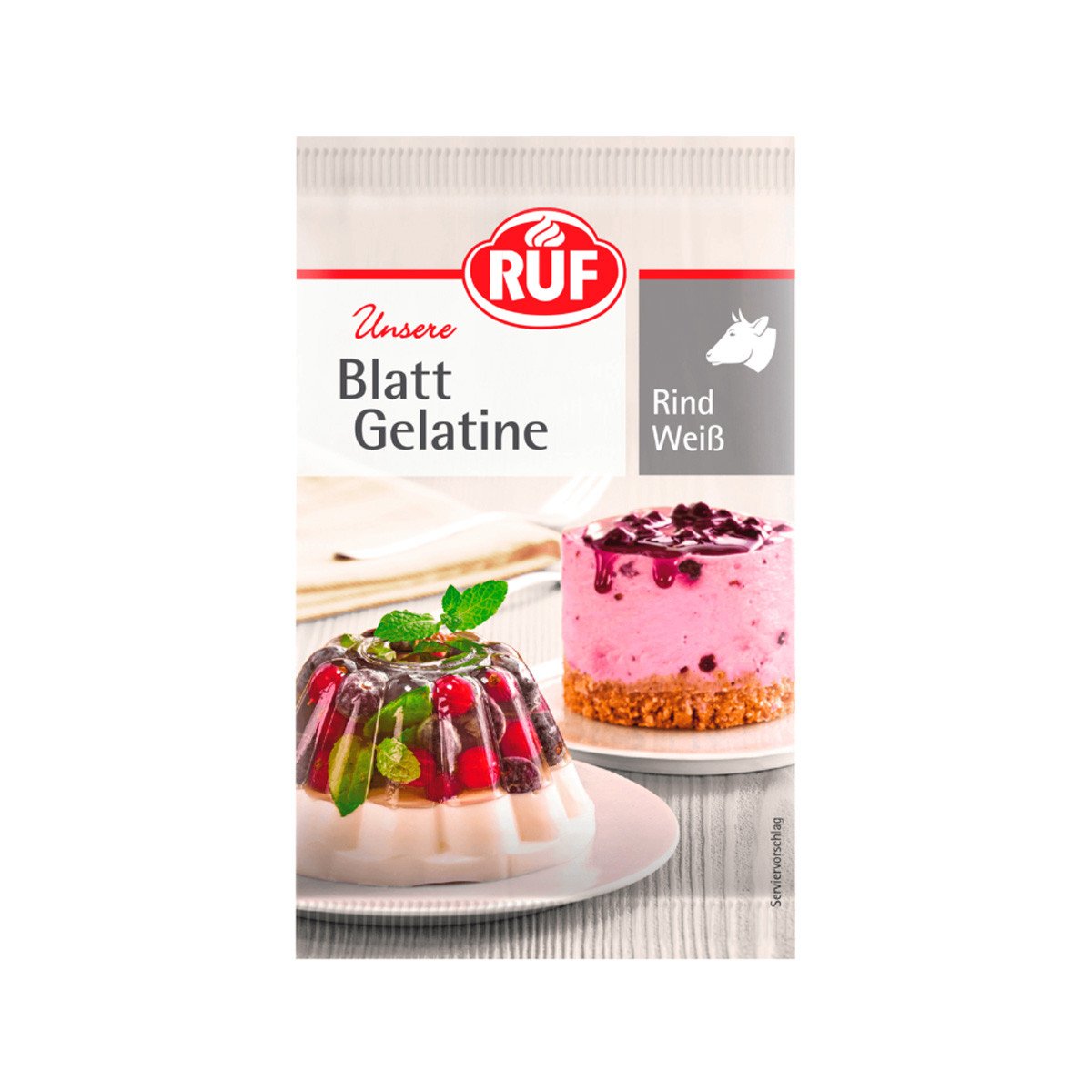 RUF Bladgelatine Wit Rund 20g (12 blaadjes)
