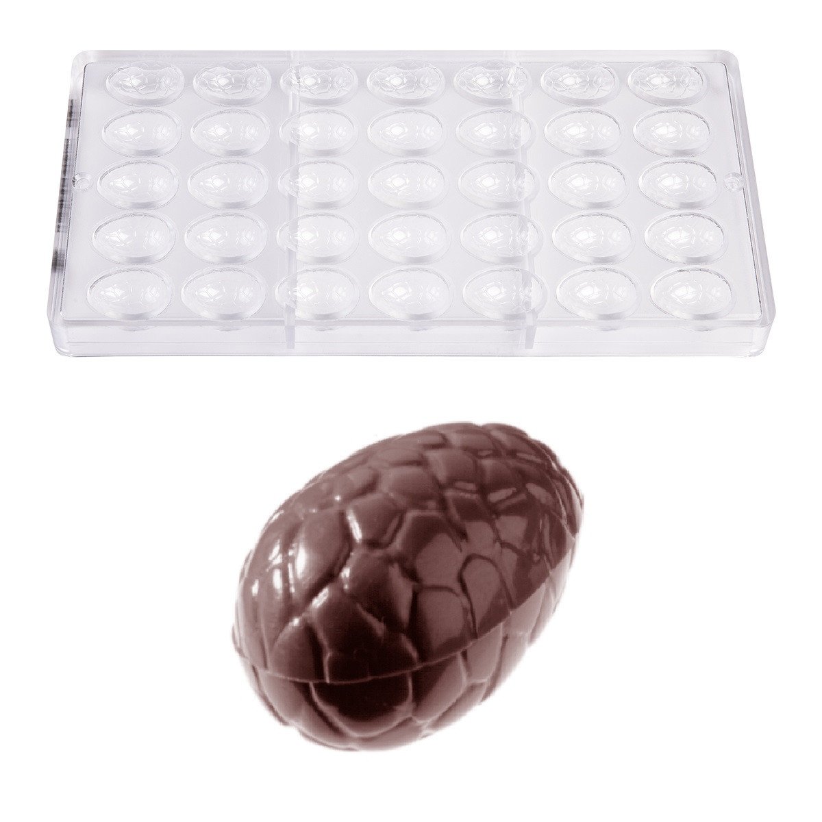 Bonbonvorm Chocolate World Ei Kroko (35x) 29x21x10mm