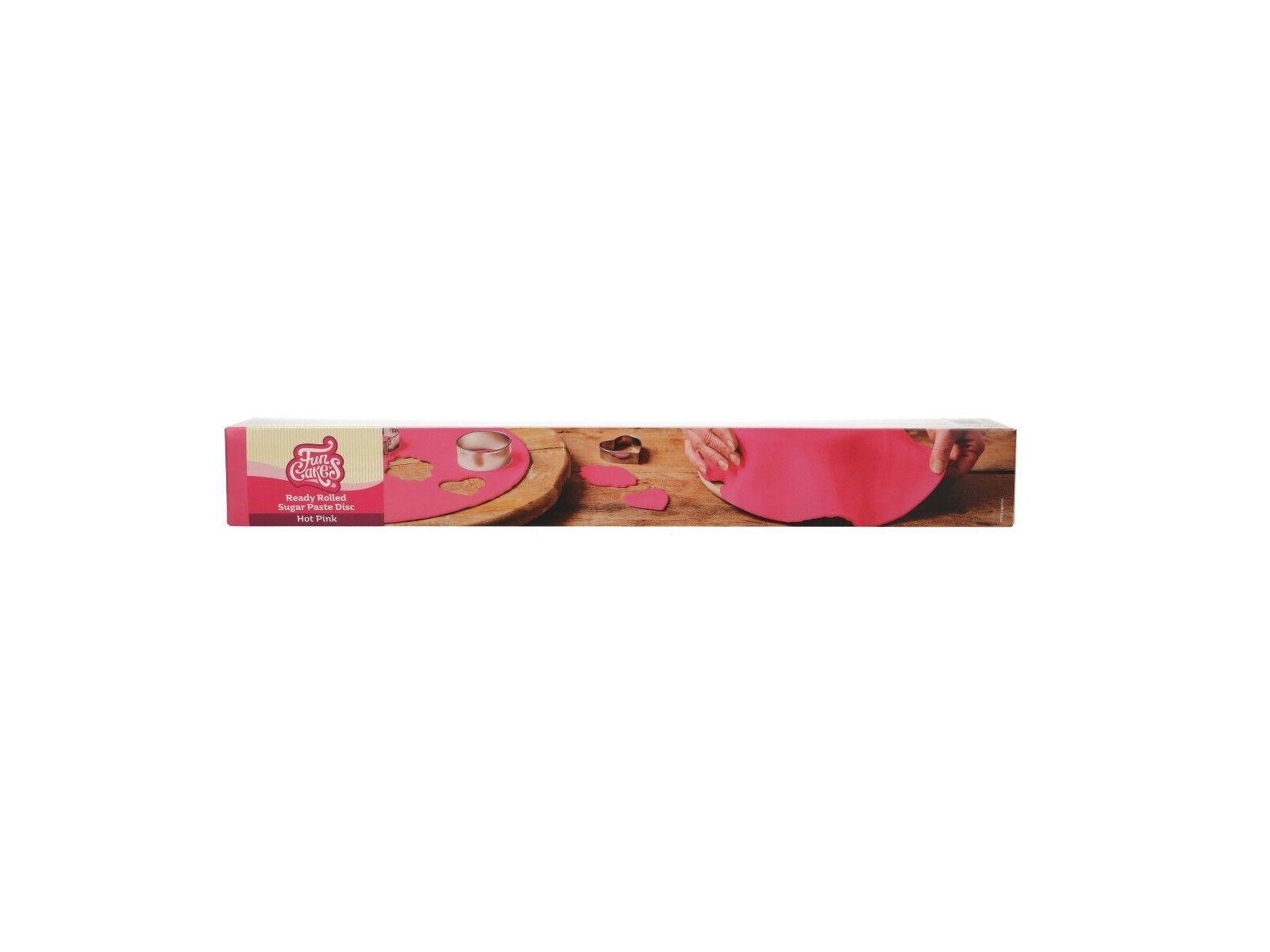 Ready Rolled Fondant Disc Hot Pink