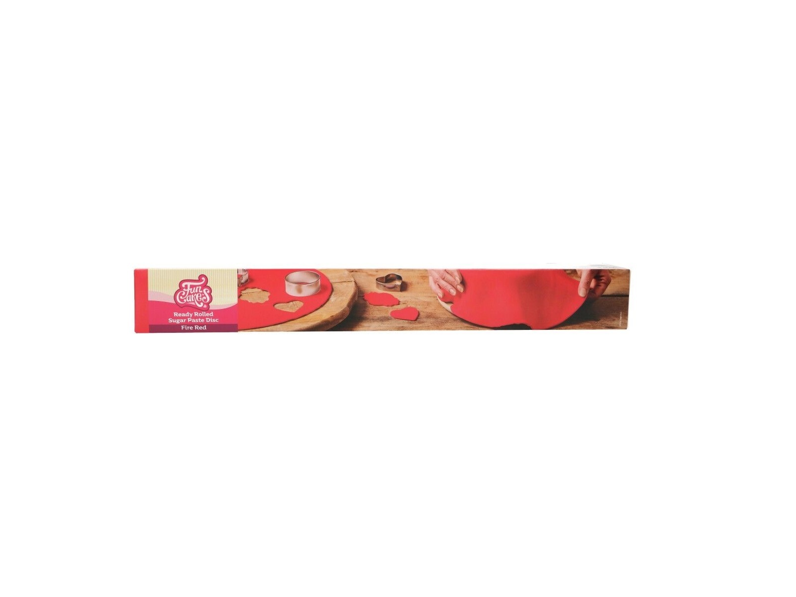Ready Rolled Fondant Disc Fire Red