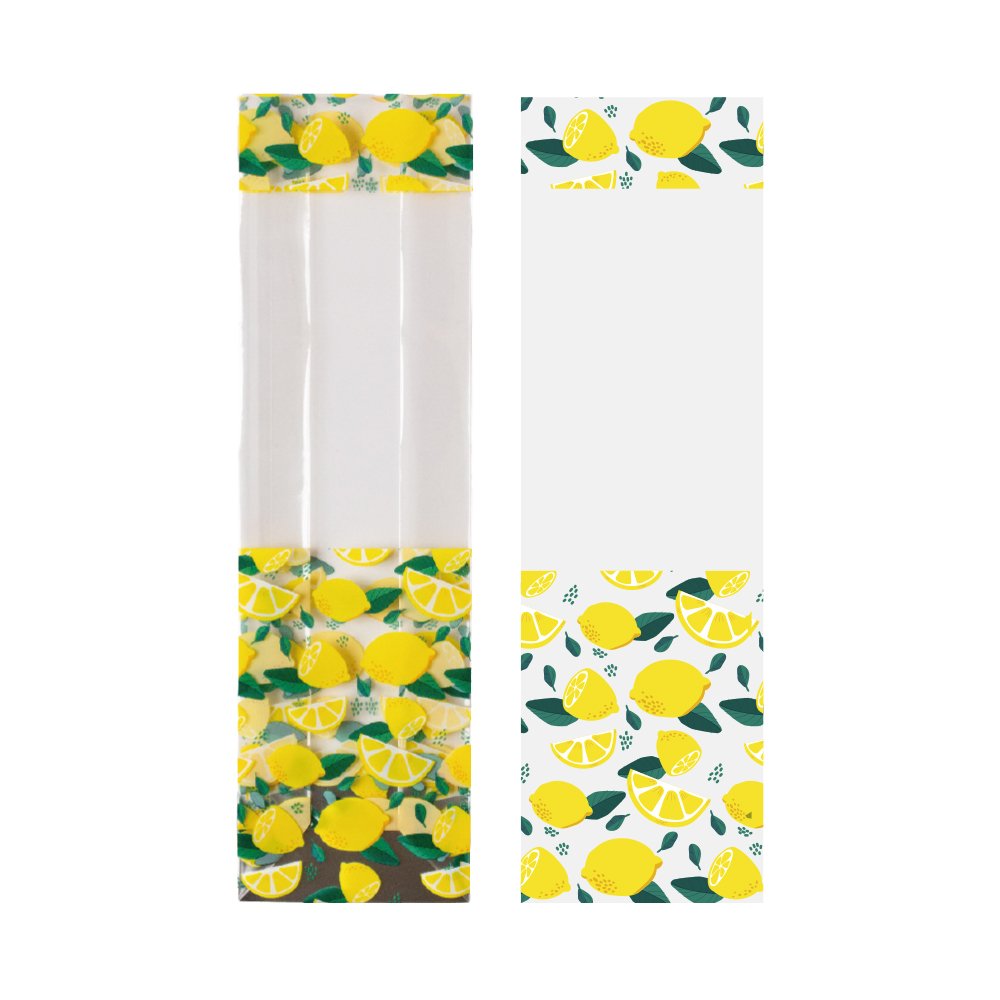0855050 Blokbodemzak Lemon 80x50x280mm per 10 stuks