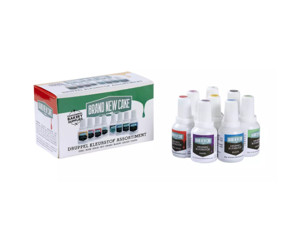 BNC Druppel Kleurstof Assortiment (8x 20gr)