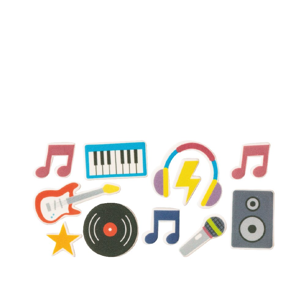 Suikerdecoratie Muziek 9st