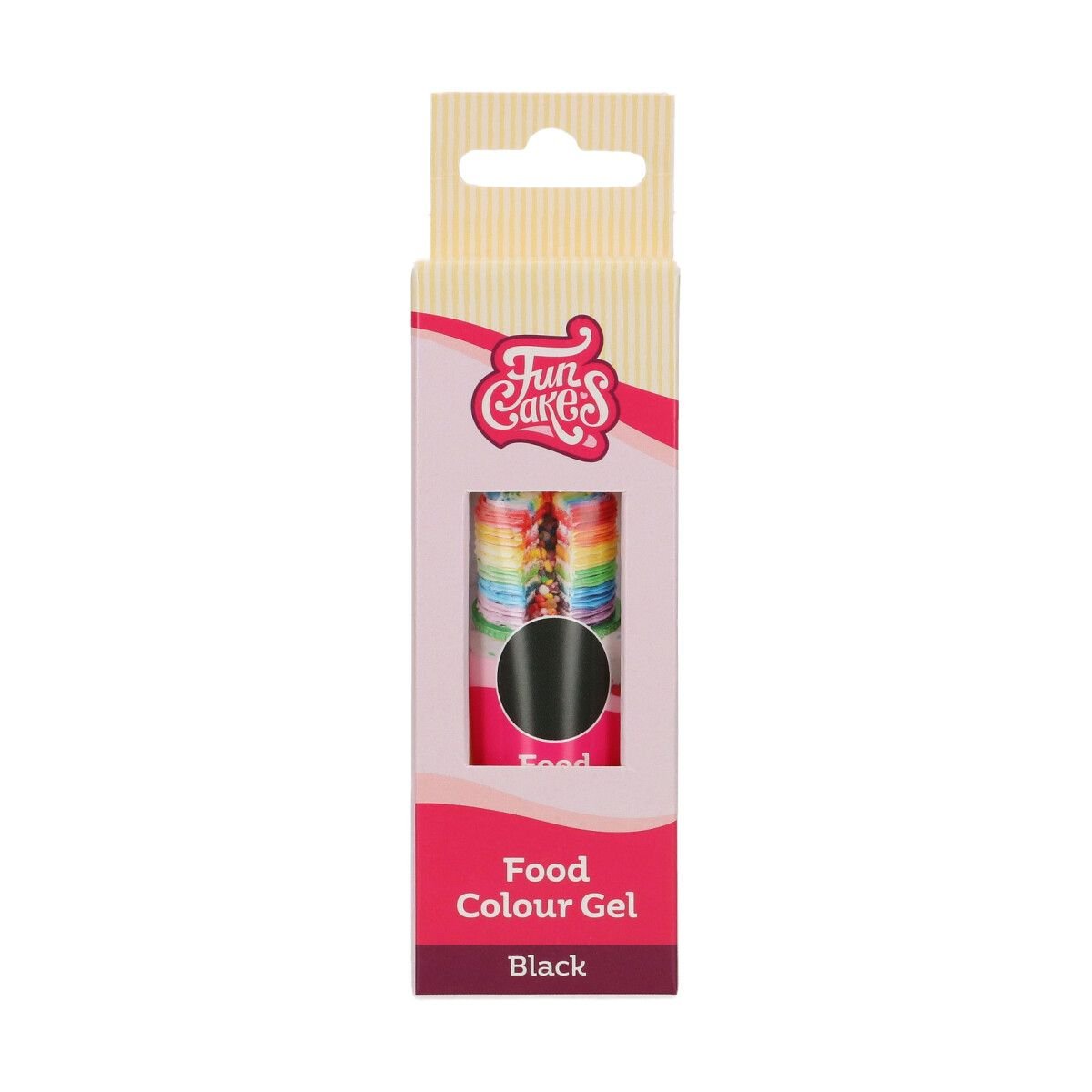 FunCakes Kleurstof Gel Tube - Zwart - 30g