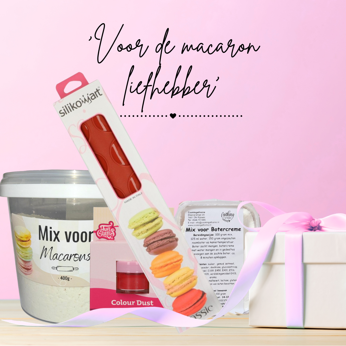 Moederdagpakket 'Voor de macaron liefhebber'