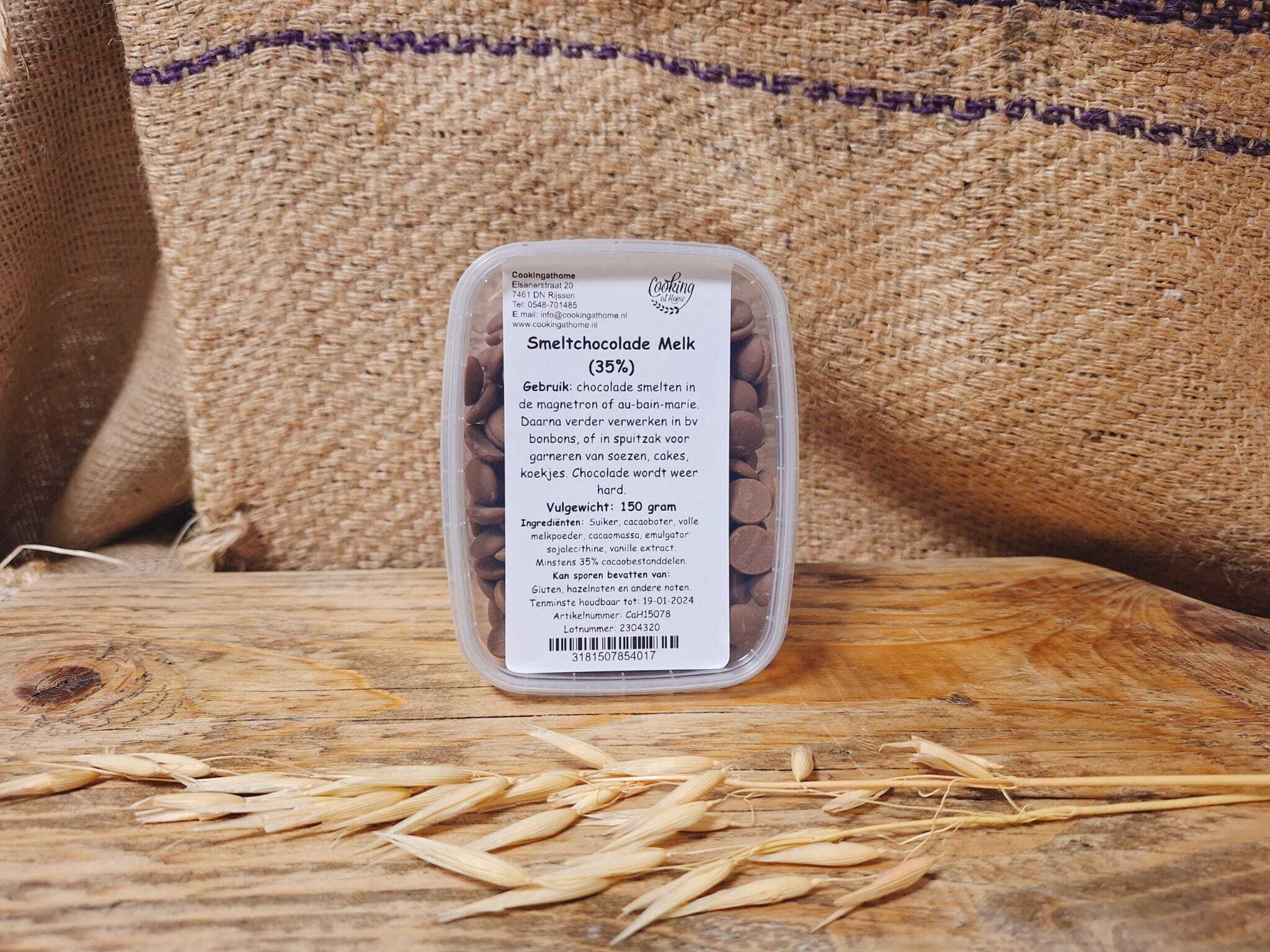 Smeltchocolade Melk 35% 150g