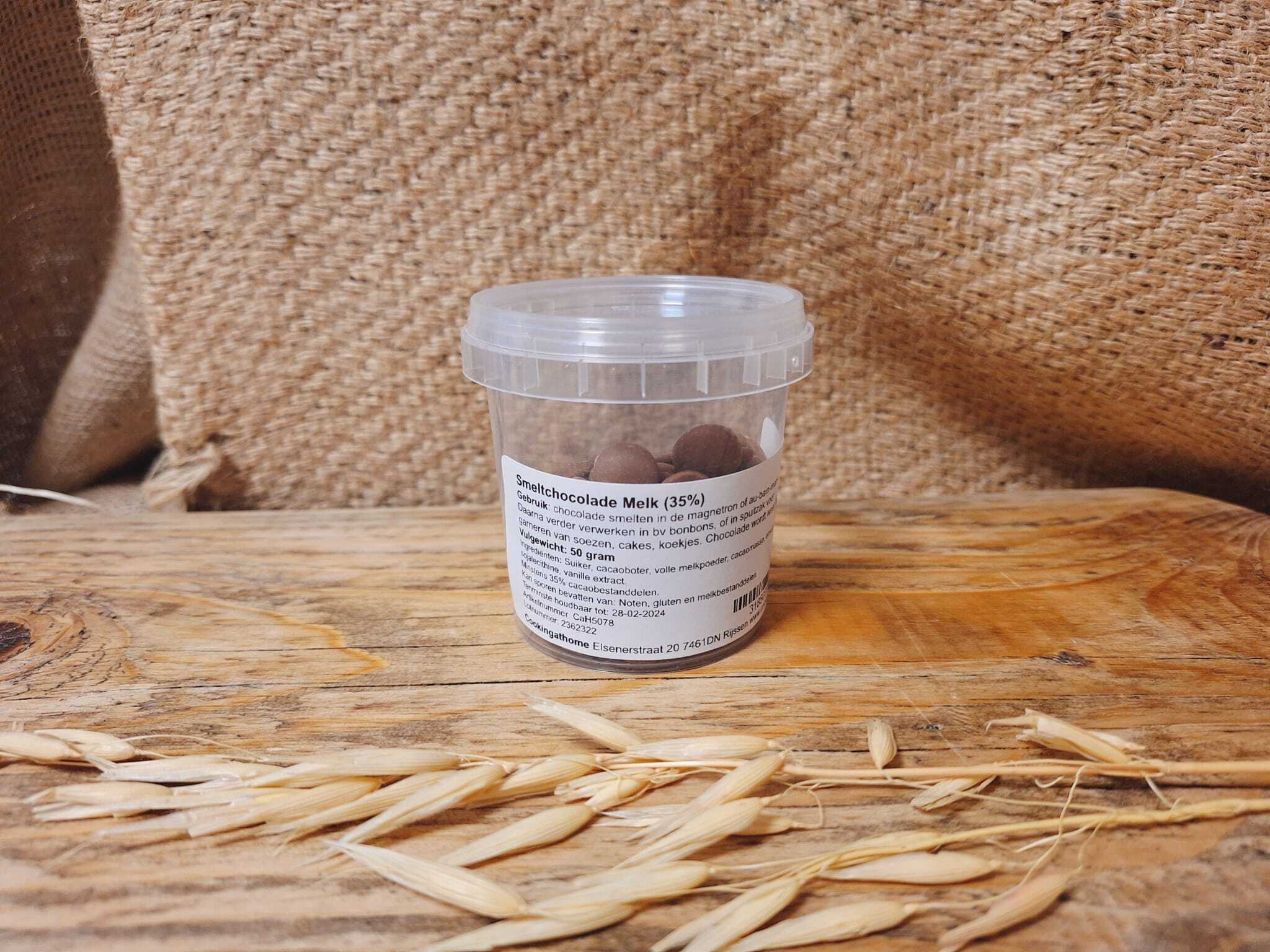 Smeltchocolade Melk 35% 50g