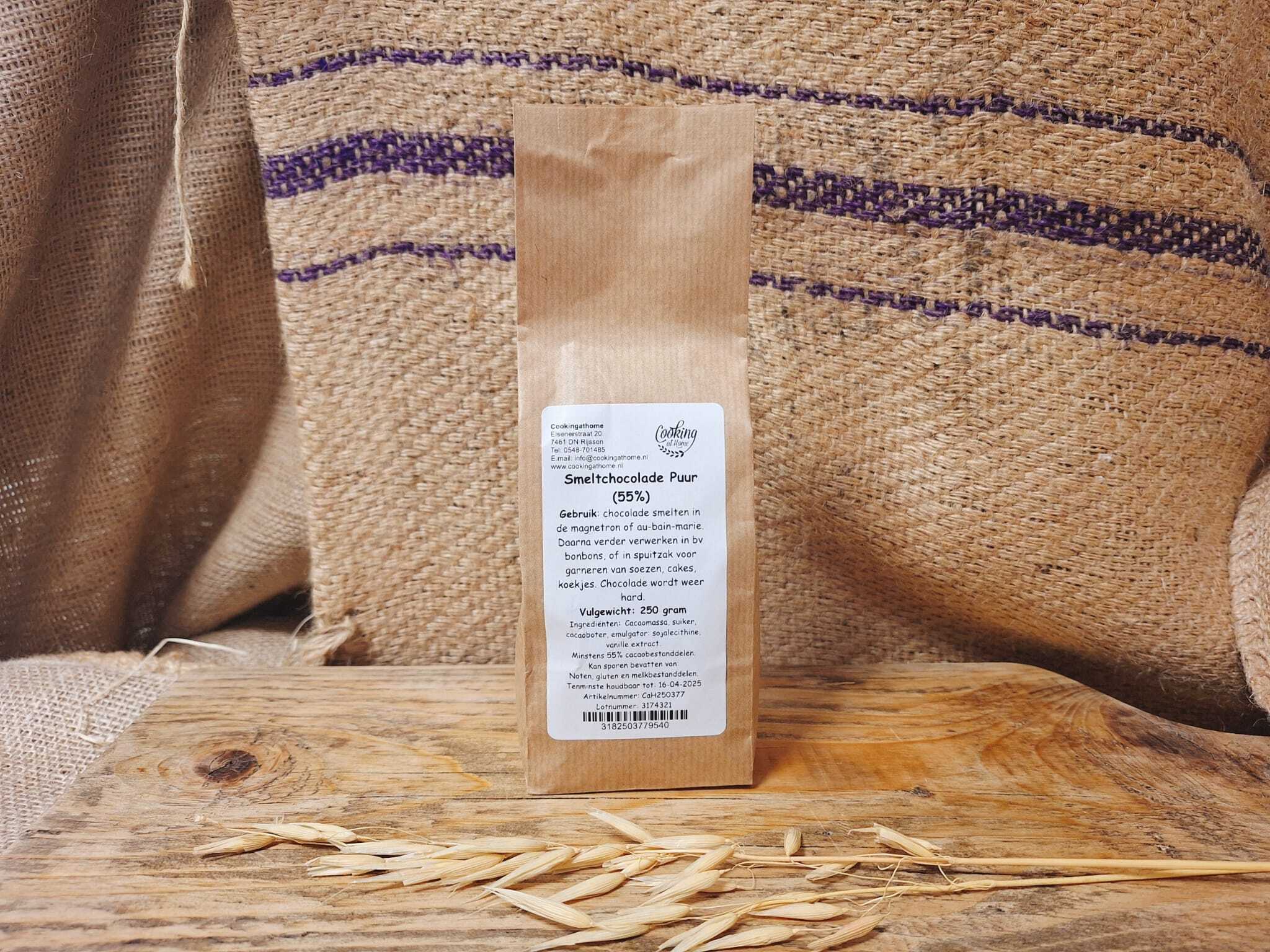 Smeltchocolade Puur 55% 250g