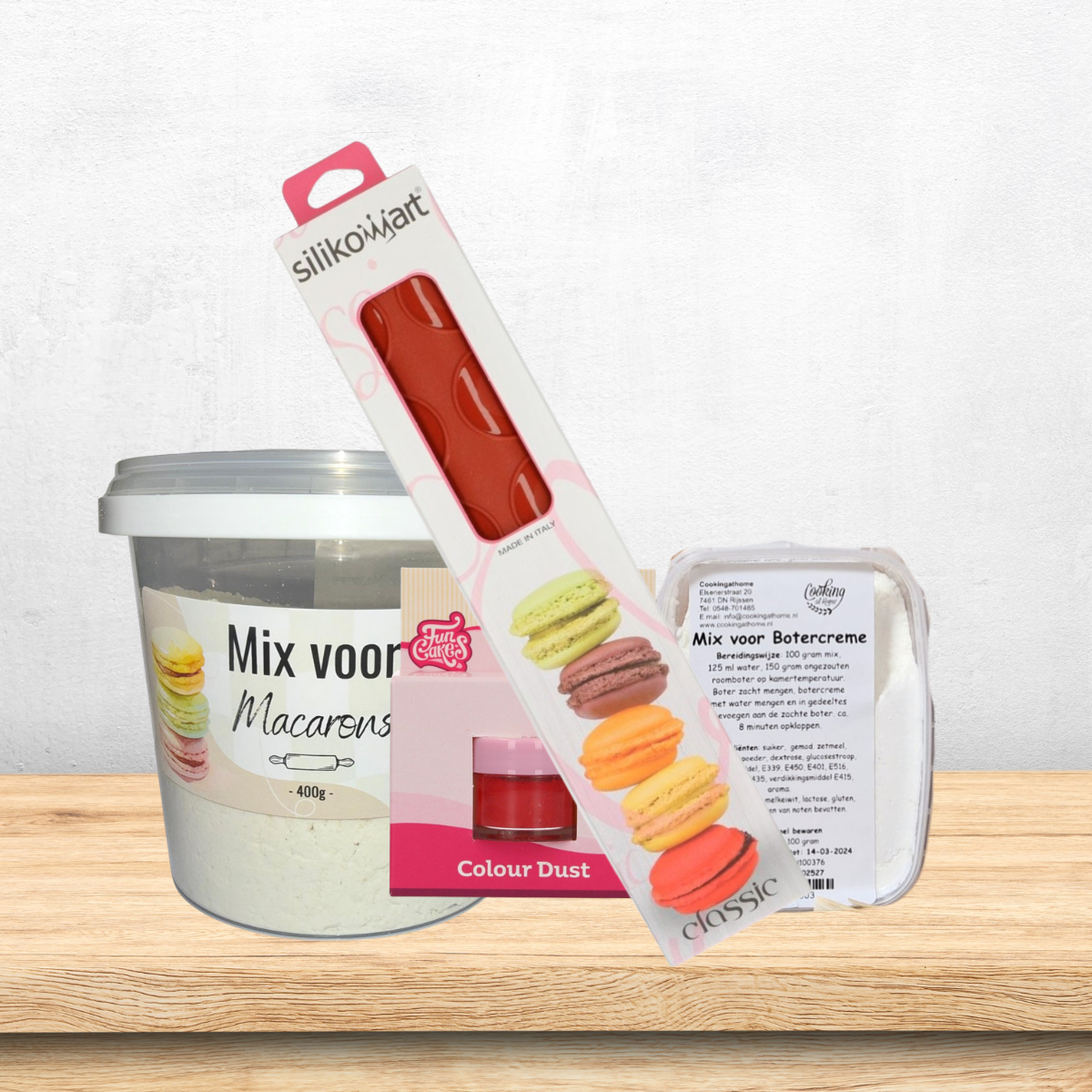 Cadeaupakket 'Voor de macaron liefhebber'