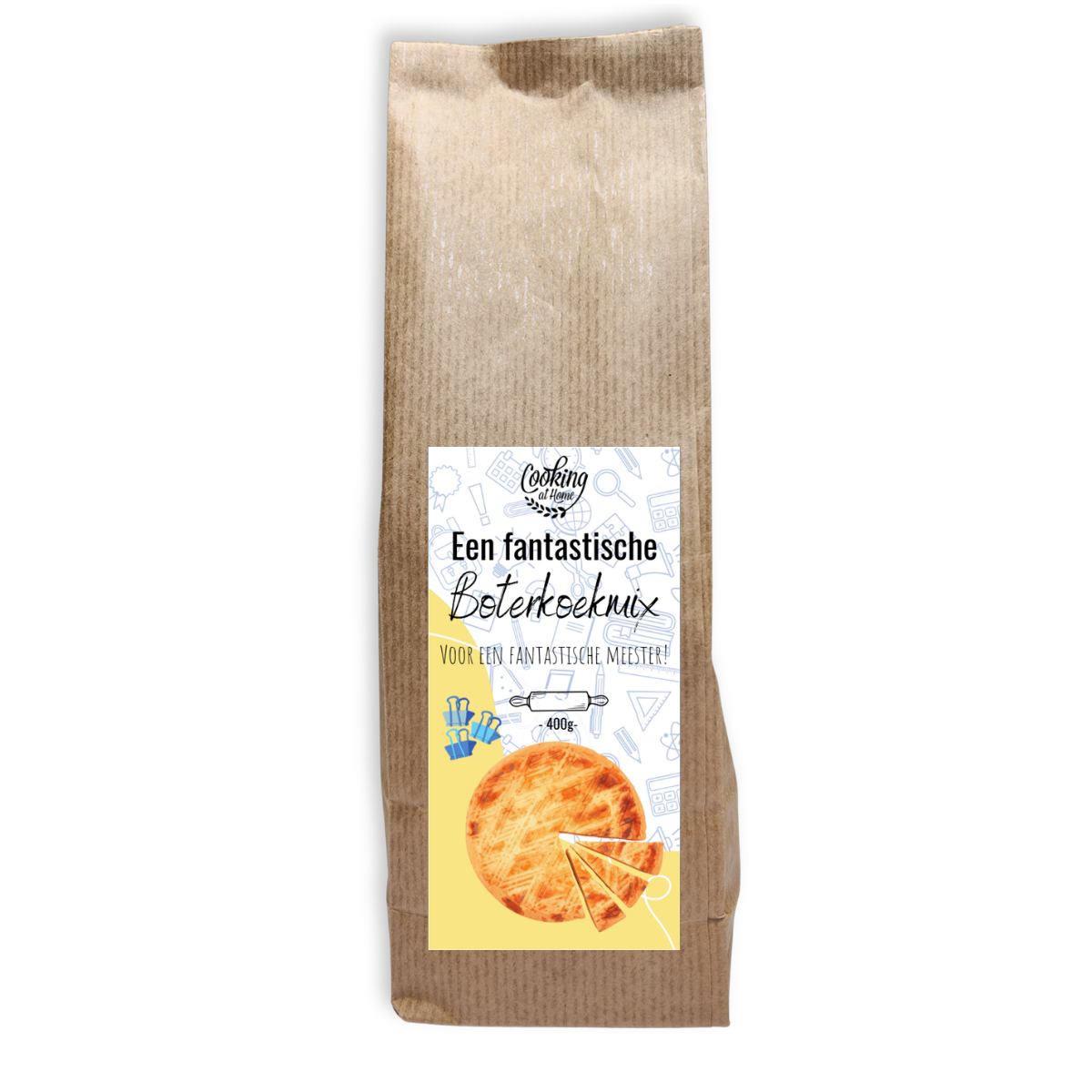 Een fantastische BOTERKOEKMIX voor een fantastische meester!