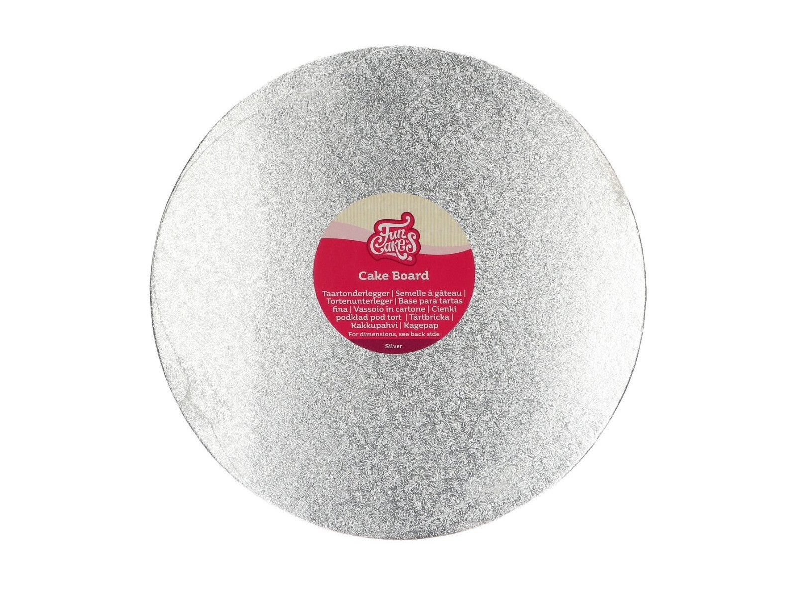 Cake Board Rond Zilver - 30,5 cm