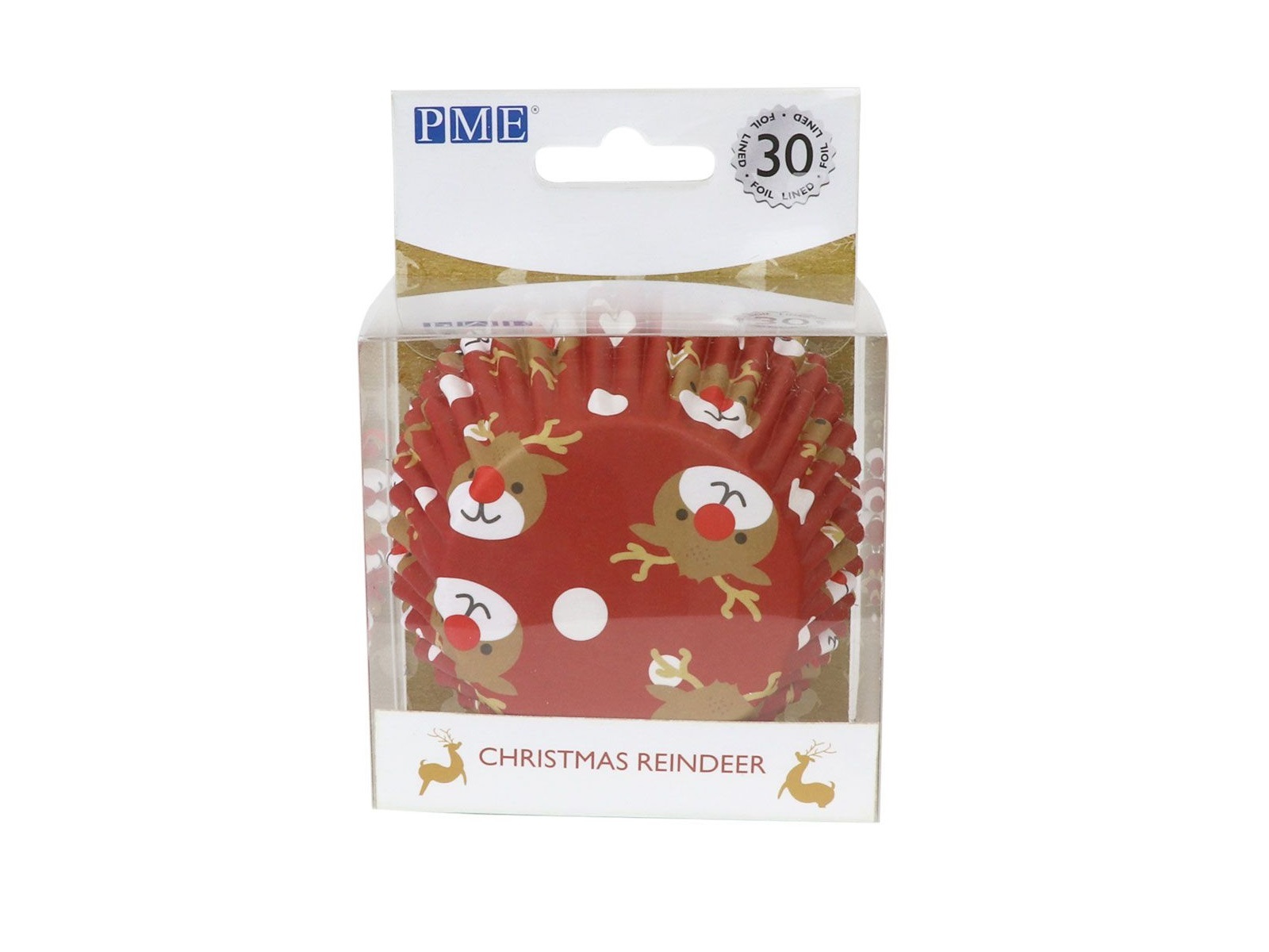 BC804 Cupcake Cups Christmas Reindeer 30st