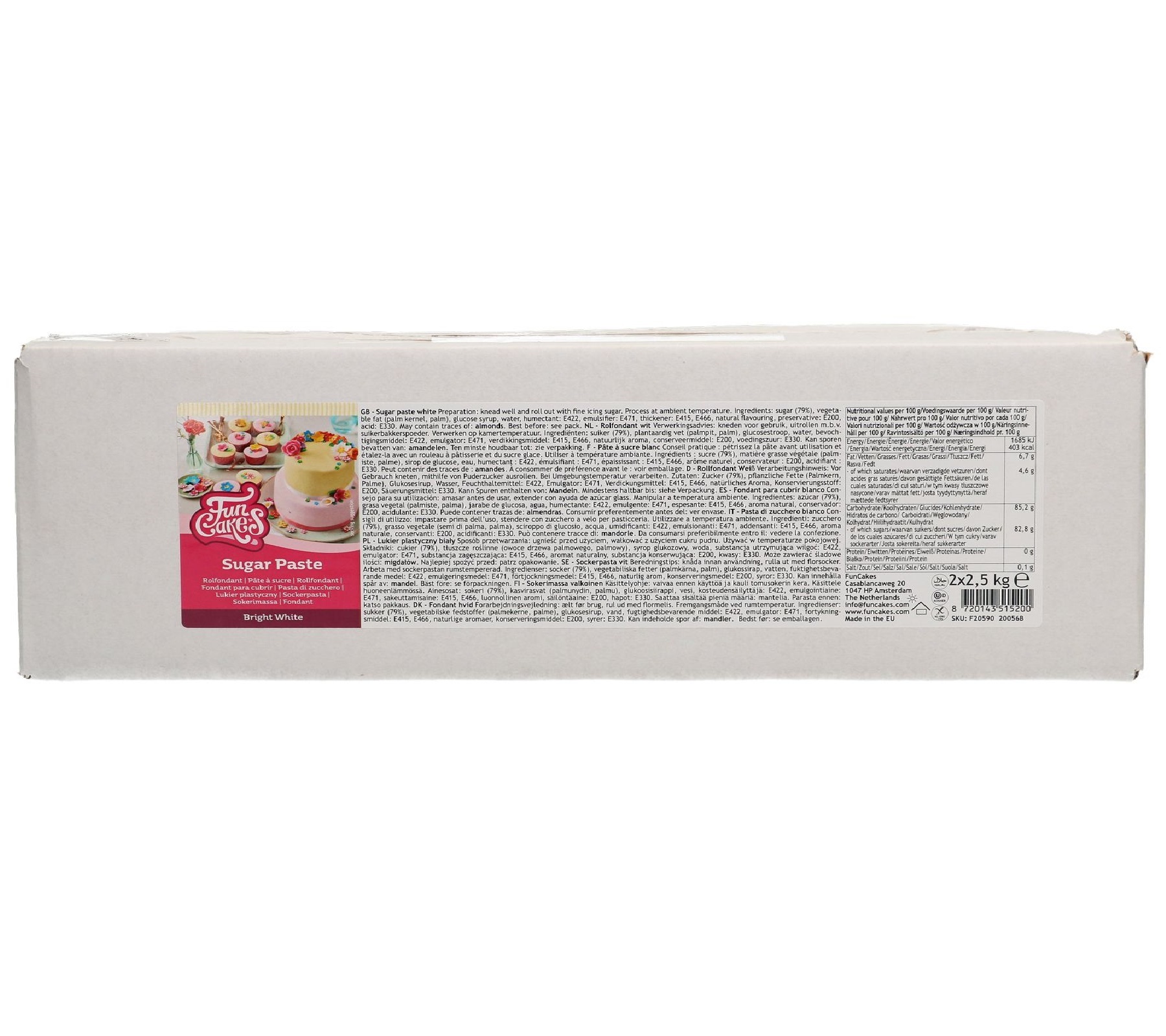 Rolfondant Bright White 2.5 kg