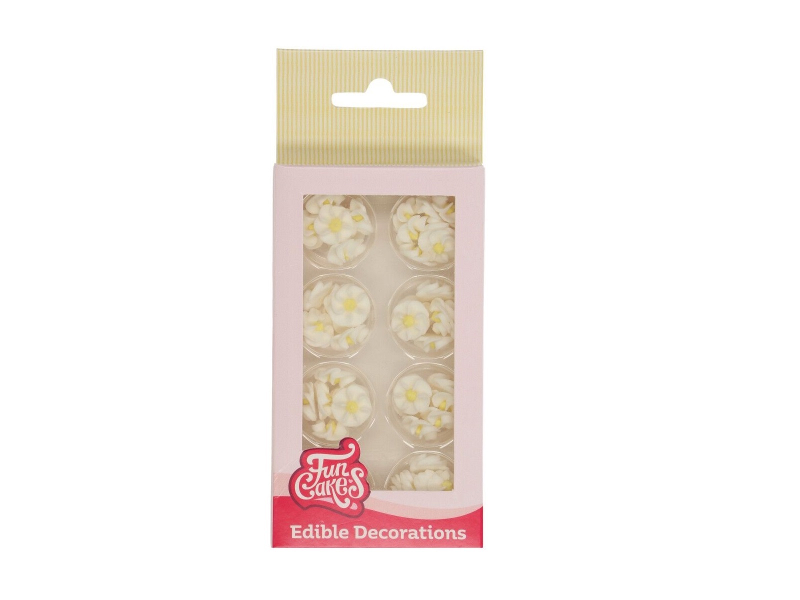FunCakes Suikerdecoratie Mini Bloemen Wit pk/56