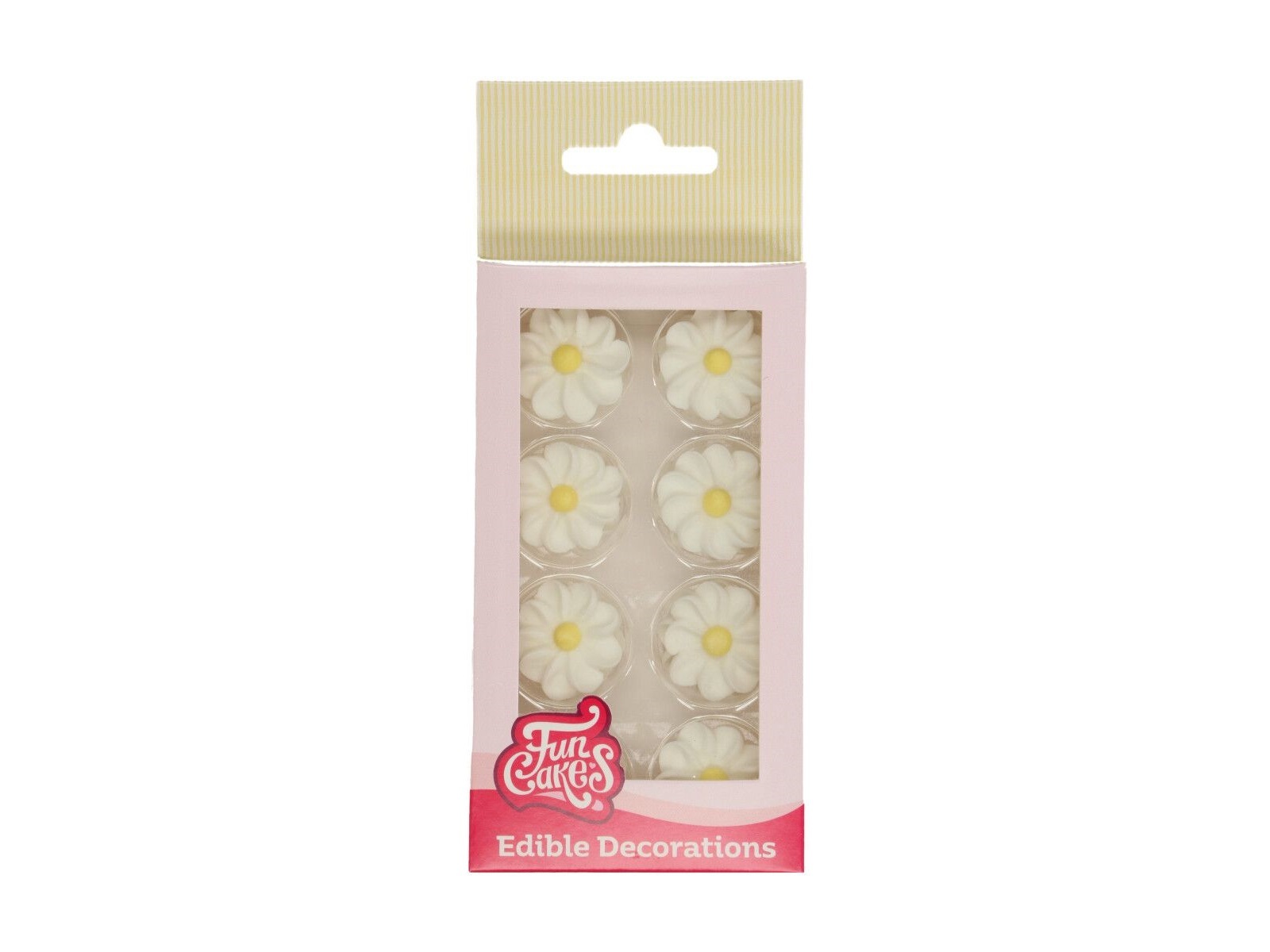 FunCakes Suikerdecoratie Witte Madeliefjes pk/16