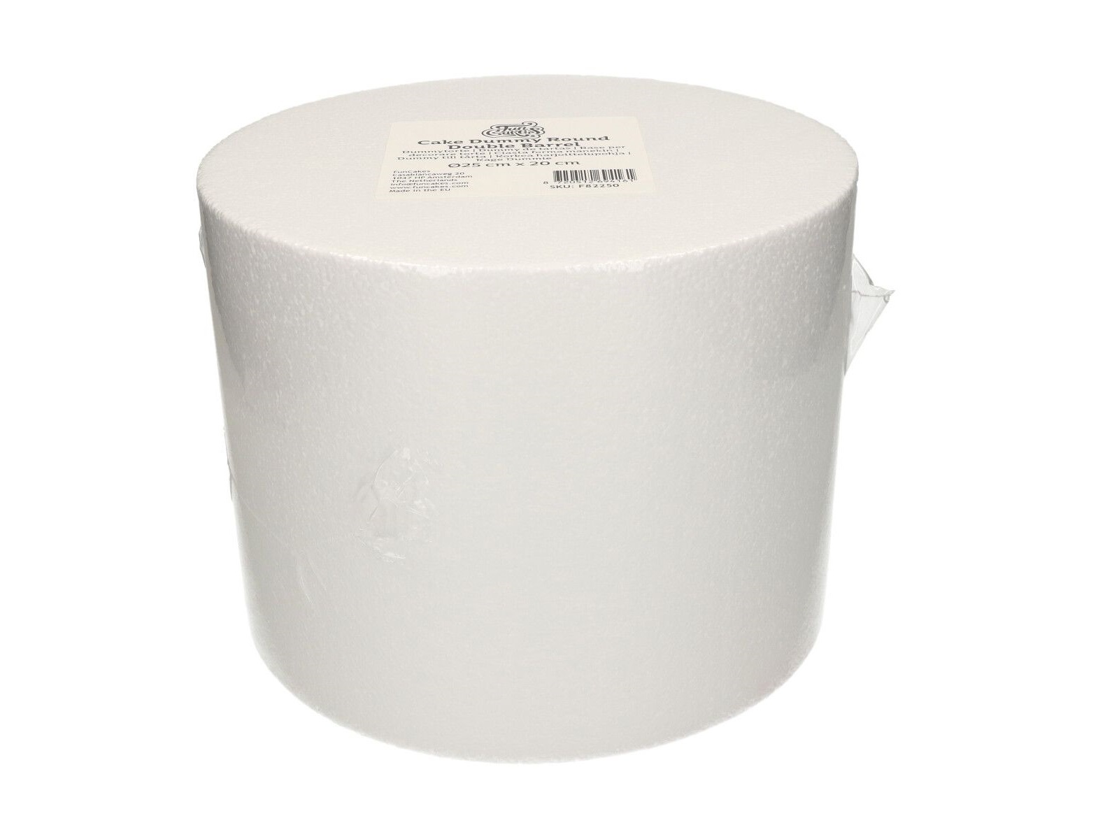 Taart Dummy Rond Double Barrel Ø25 cm x 20 cm