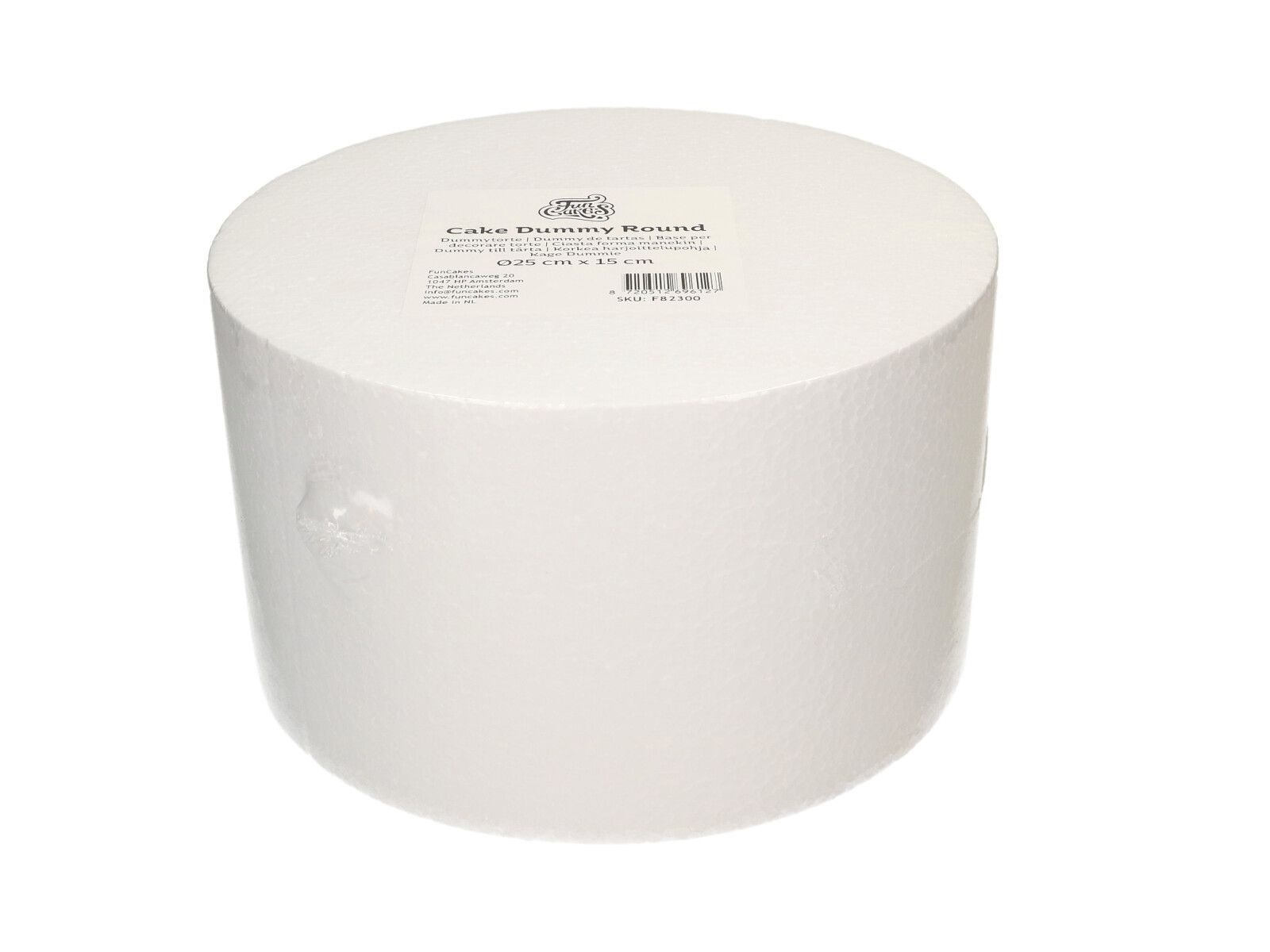 Taart Dummy Rond Ø25 cm x 15 cm