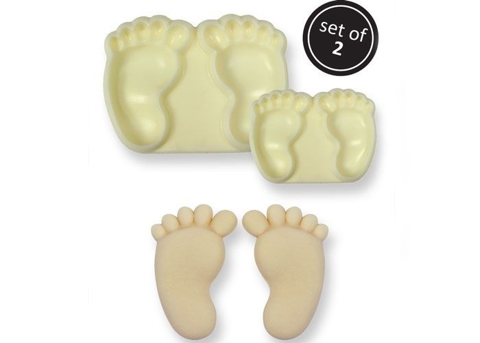 JEM Pop it uitsteker/mal Baby feet (baby voetjes) set/2
