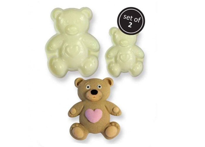 JEM Pop it uitsteker/mal Teddy (teddy beer) set/2