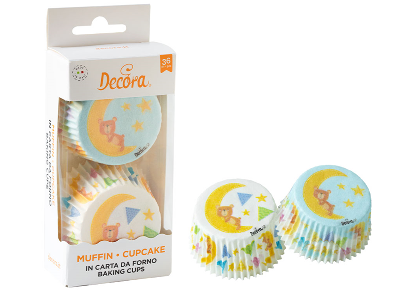 Cupcake Cups Baby Beer 36st Decora **