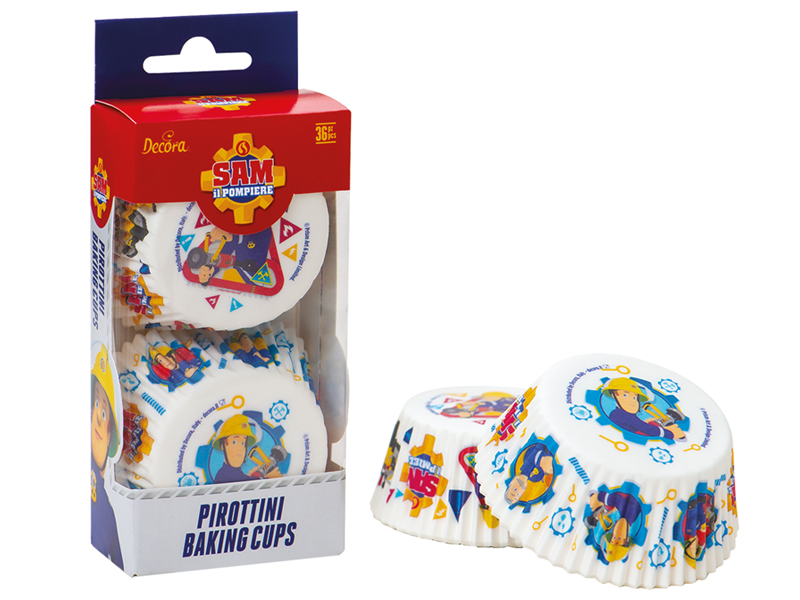 Decora Cupcake Cups Brandweerman 36st. - Stijl 1**