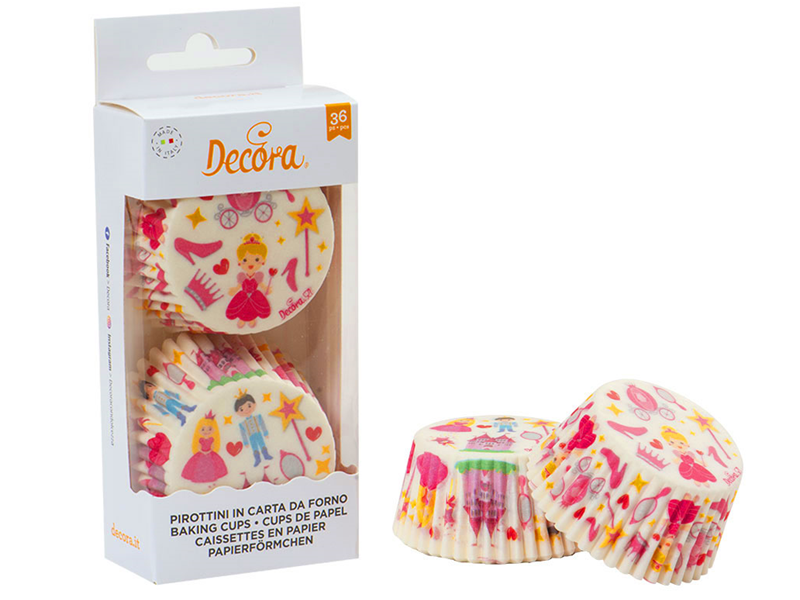 Decora Cupcake Cups Prinses 36 st.**