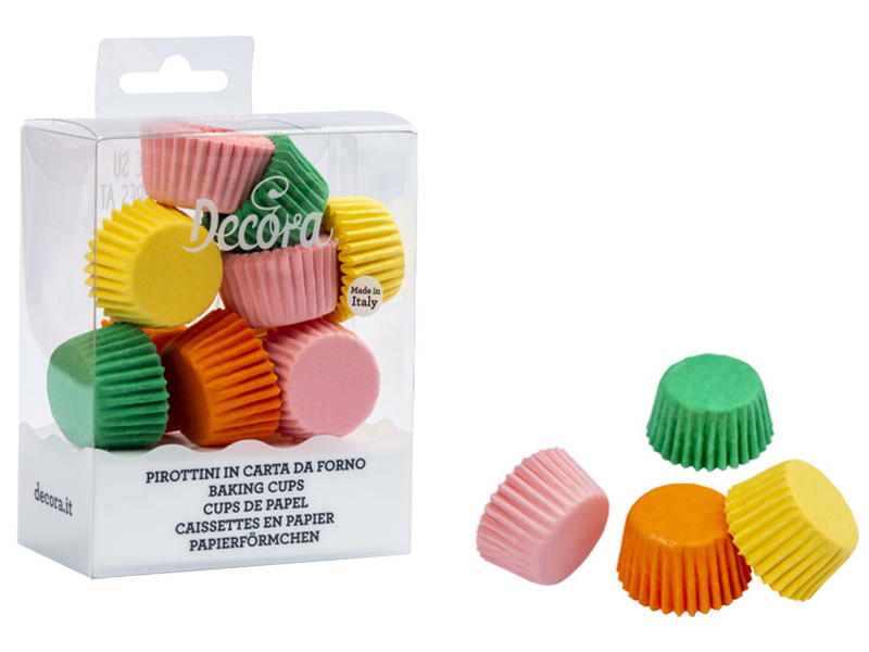 Decora Gekleurde Bonbon cups 200st.