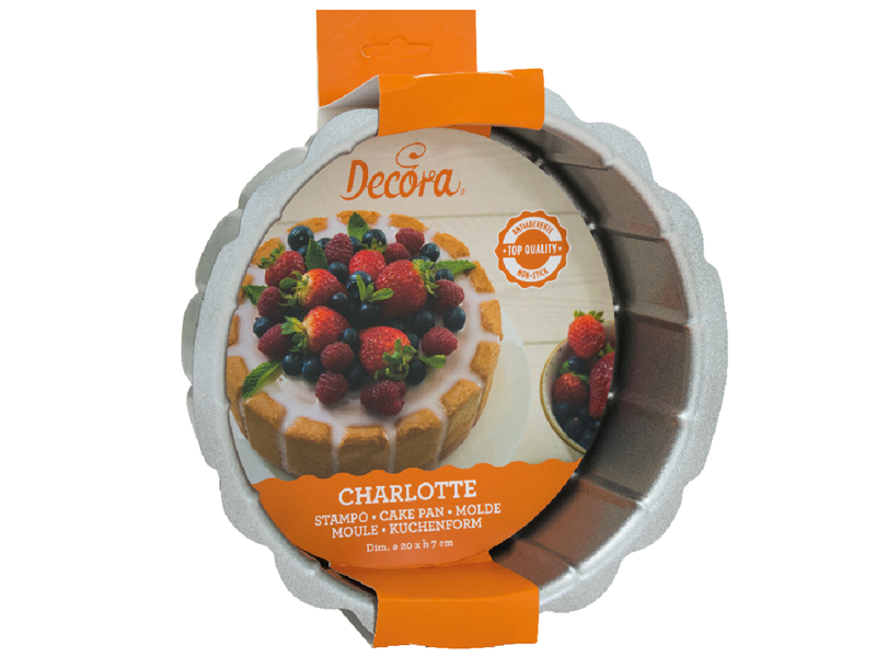Decora Tulbandvorm Anti-kleef Charlotte Ø20 x7 cm**