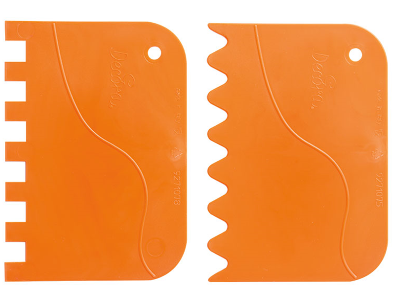 Decora Kunstoffen Golvend en Schulpende Schrapers 2st. 12x 8.3 cm