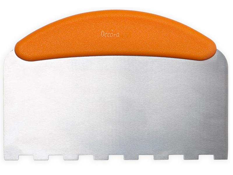 Decora Schraper met RVS Gekarteld mes 22.5 x 11 cm