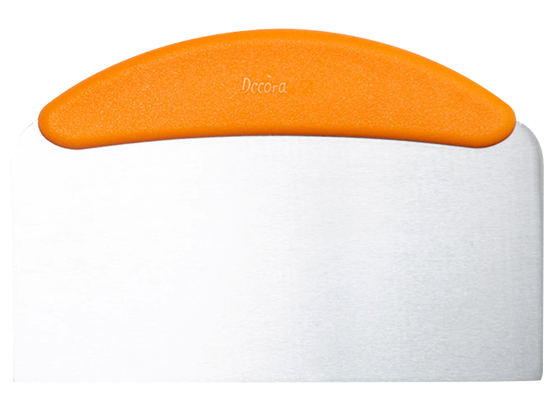 Decora Schraper met RVS Glad mes 22.5 x 11 cm