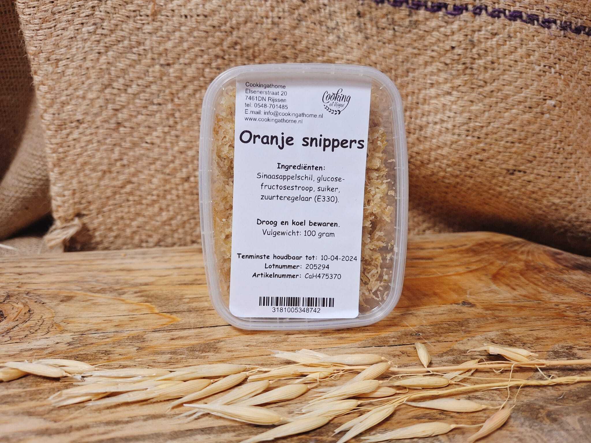 Oranje Snippers 100 gram