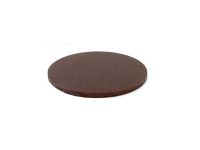 Cake Drum Rond Bruin - 25 cm**