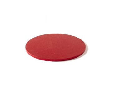 Cake Drum Rond Rood - 25 cm