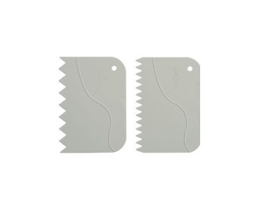 Decora 2 kunststoffen schrapers 12x 8.3 cm