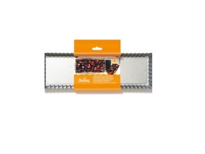 Decora Anti-kleef Taartpan Rechthoek met losse bodem 35x11x 2.5 cm