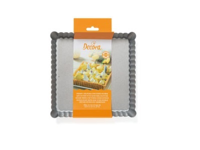 Decora Anti-kleef Taartpan Vierkant met losse bodem 21x21x3.5 cm