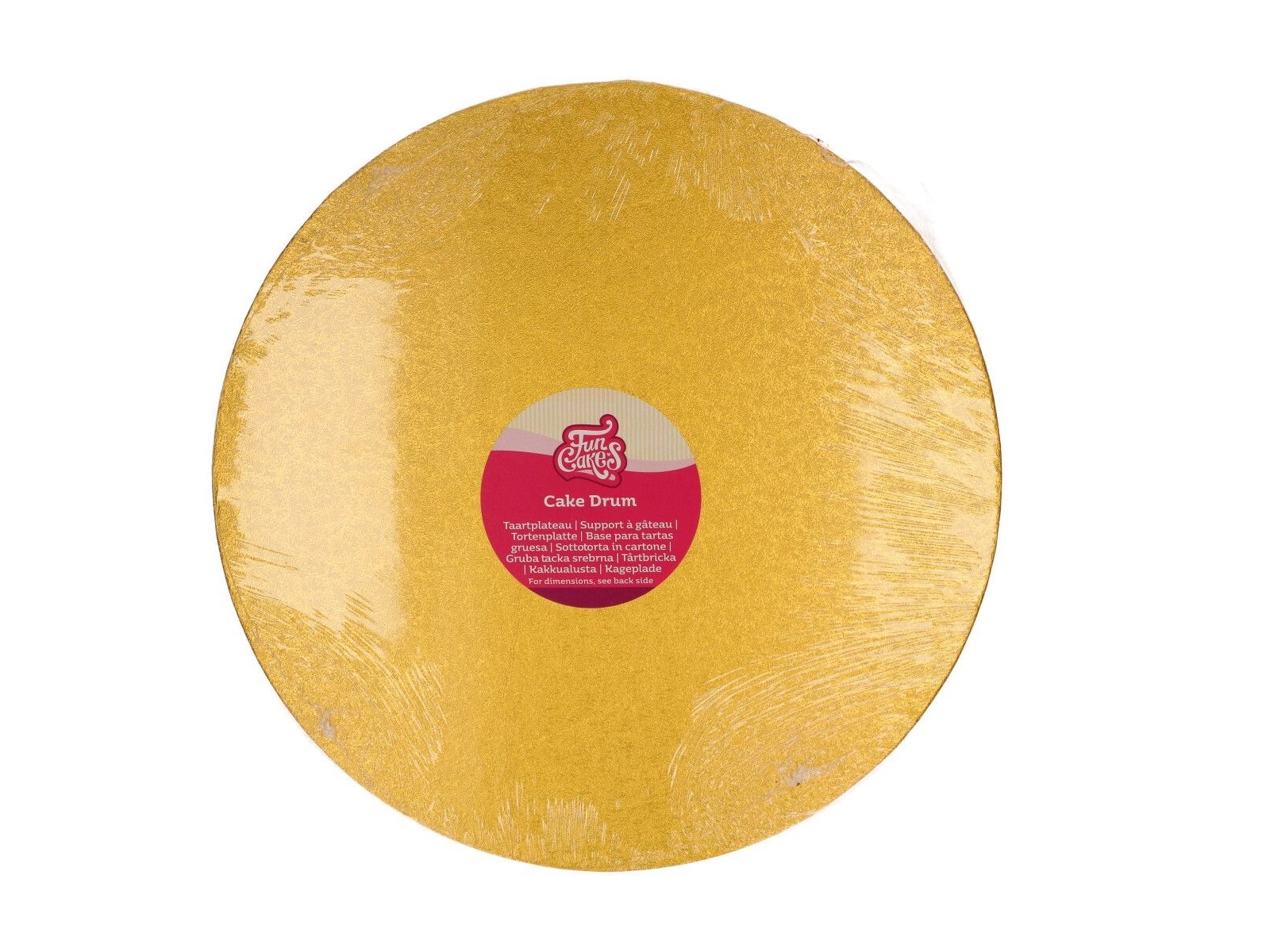 Cake Drum Rond Goud - 35,5 cm**