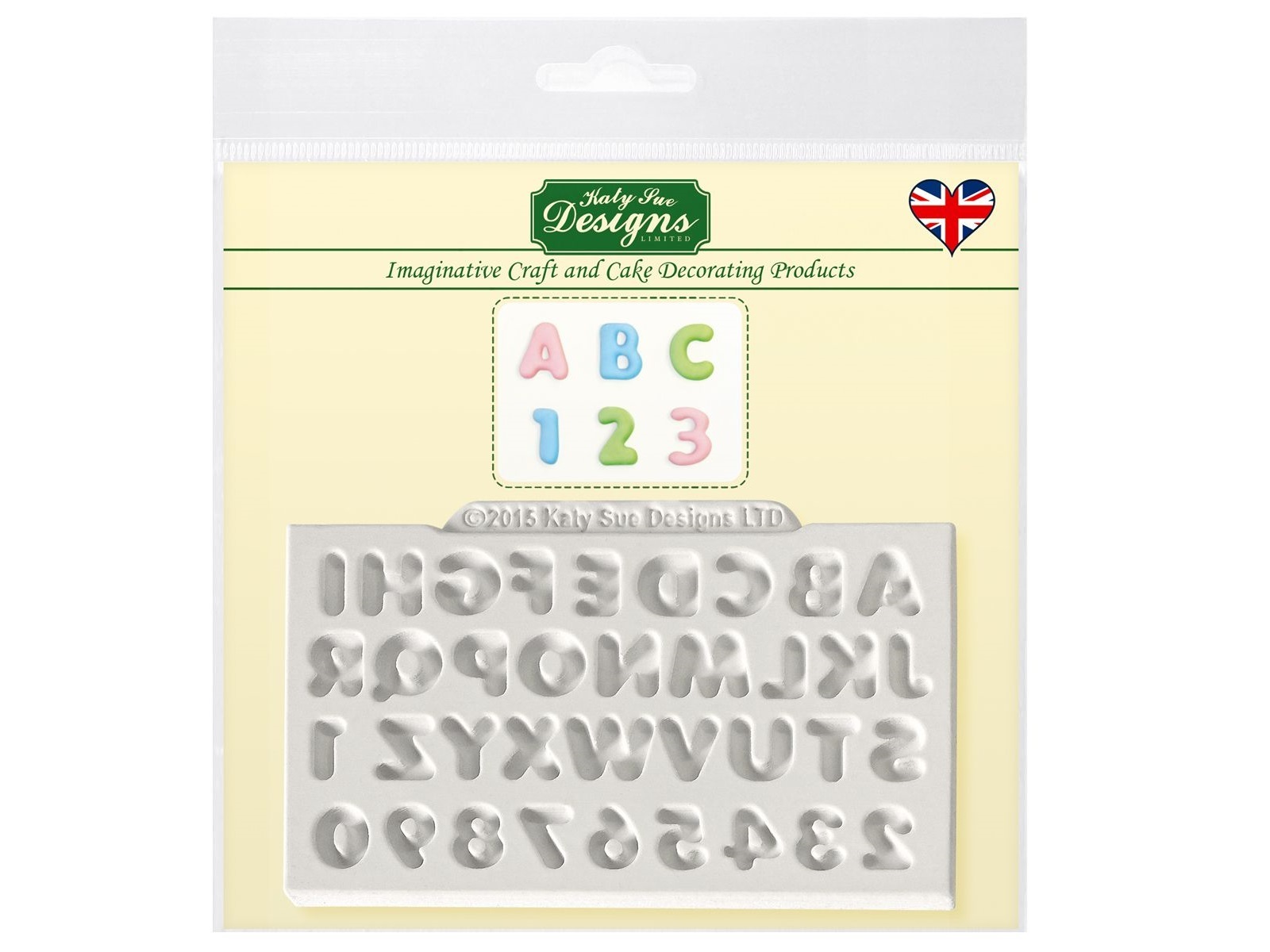 Katy Sue Mold Alphabeth & Numbers Mini Domed**