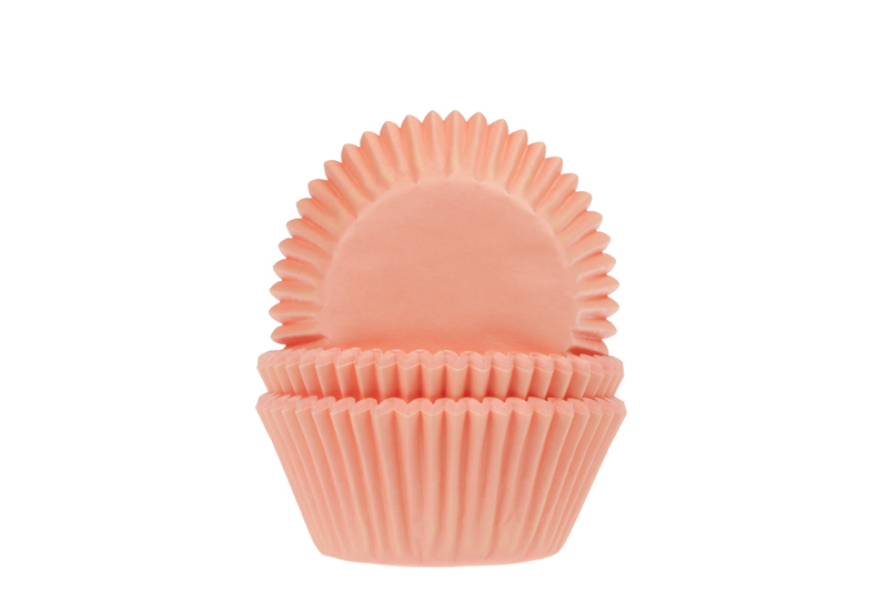 Cupcake Cups Effen licht Abrikoos 50st.