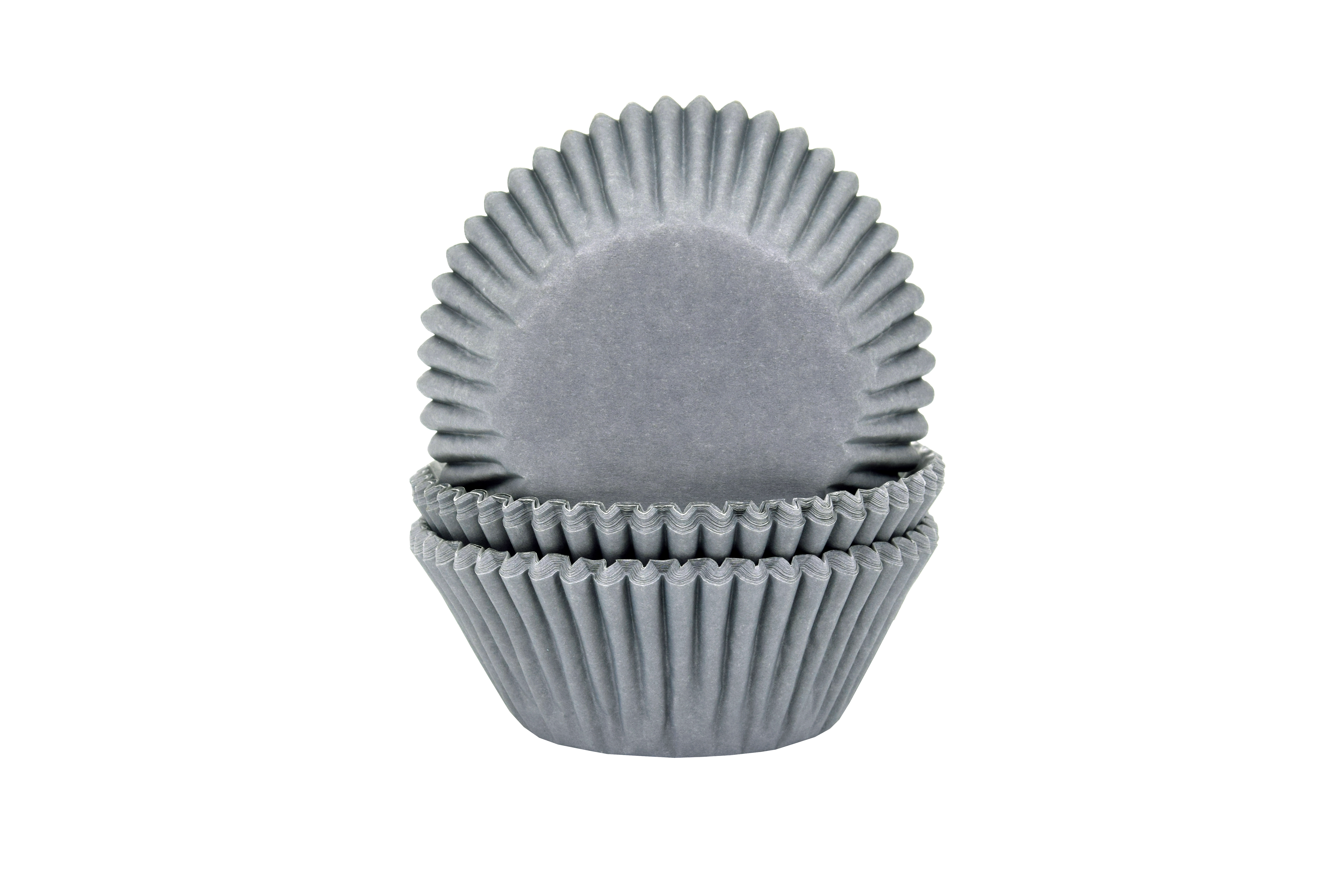 Cupcake cups Effen grijs 50st. HoM