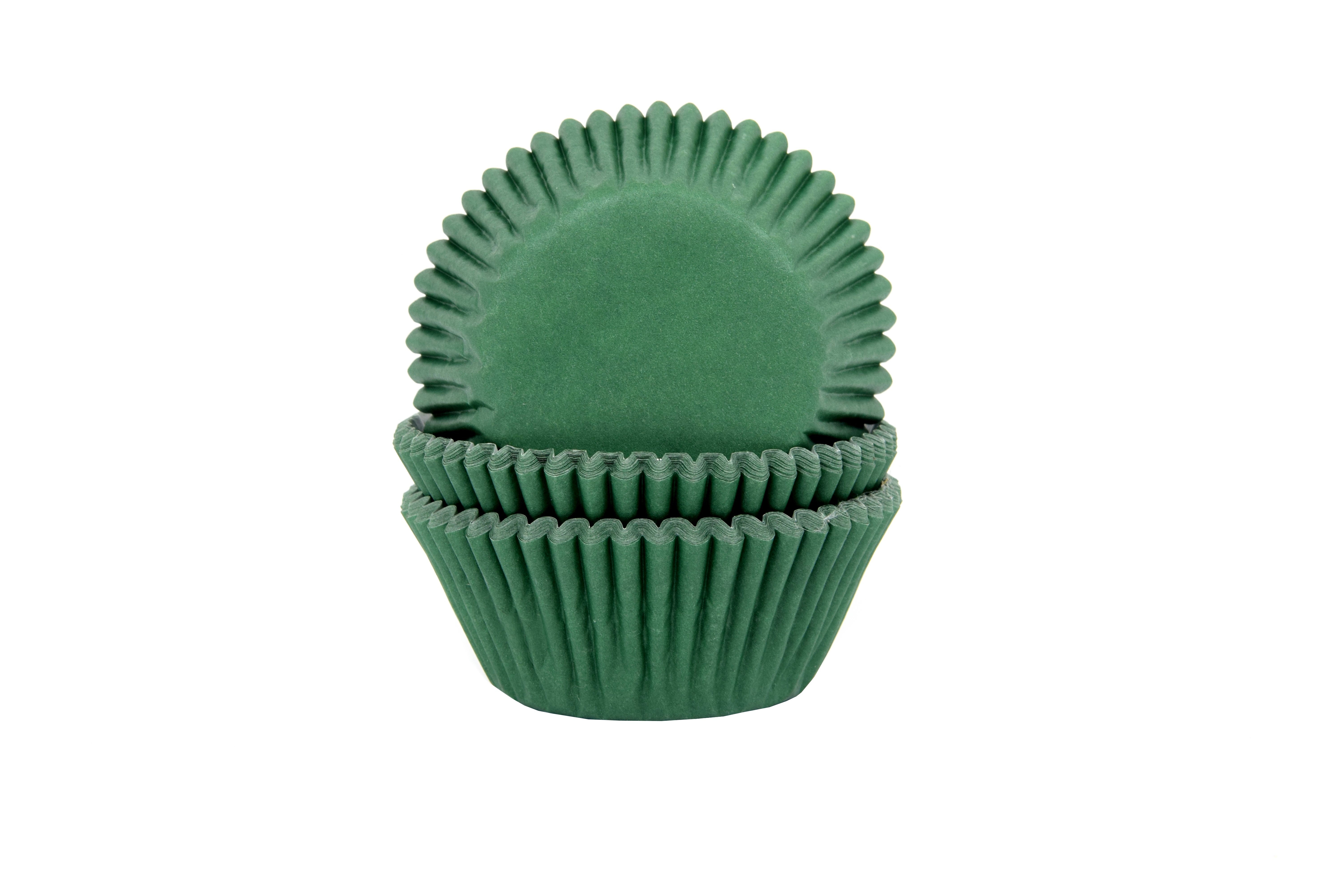Cupcake cups Donker groen 50x33mm 50st