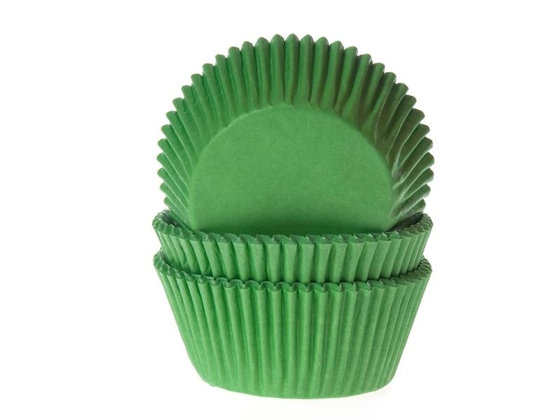 HM Cupcake Cups Effen Gras Groen 50 st.