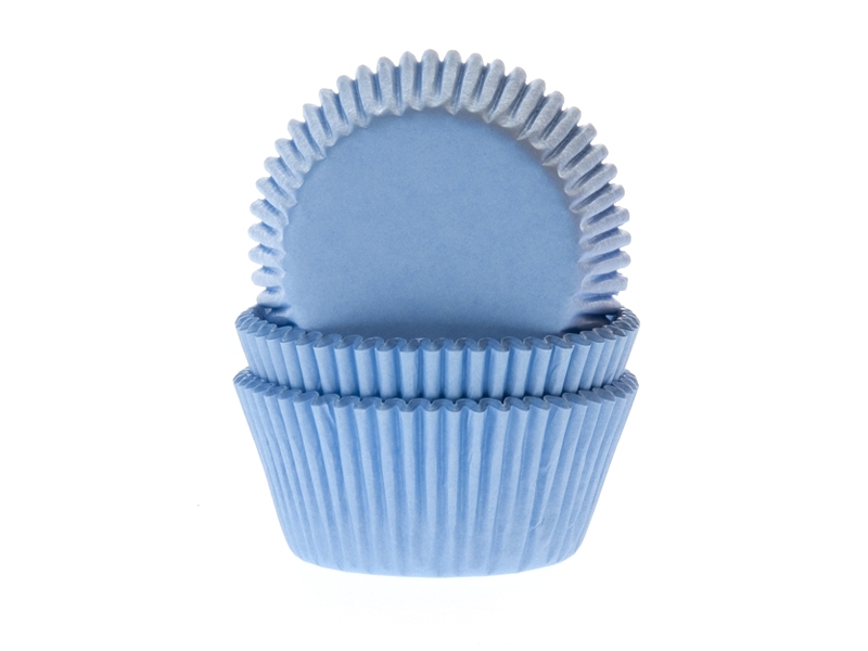 Cupcake Cups Licht Blauw 50x33mm 50st